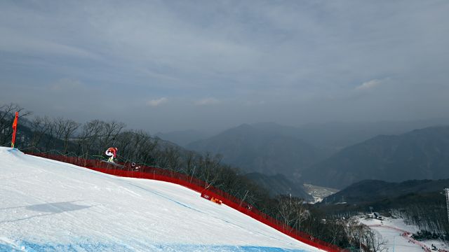 PYEONGCHANG-GUN, SOUTH KOREA - FEBRUARY 10: Patrick Kueng of Switzerland in action during the Alpine Skiing Men's Downhill Training at Jeongseon Alpine Centre on February 10, 2018 in Pyeongchang-gun, South Korea. (Photo by Alexis Boichard/Agence Zoom)