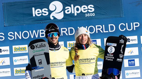 Trespeuch delights Les Deux Alpes with rare SBX World Cup win