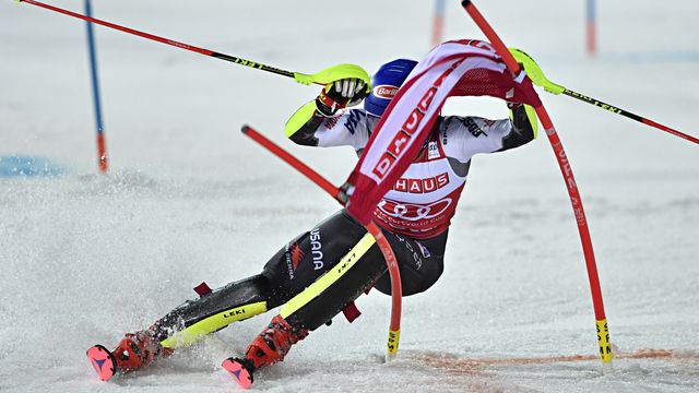STOCKHOLM, SWEDEN - FEBRUARY 19: Mikaela Shiffrin of USA takes 1st place during the Audi FIS Alpine Ski World Cup Men's and Women's City Event on February 19, 2019 in Stockholm Sweden. (Photo by Jonas Ericsson/Agence Zoom)