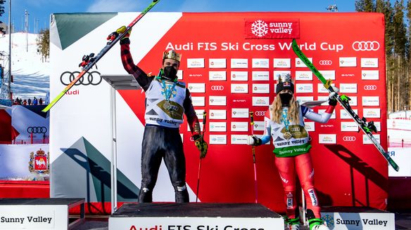 Smith and Howden new ski cross queen and king