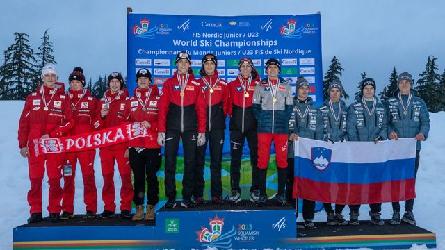 FIS Nordic Junior U23 World Ski Championships 2023-Normal Hill Team Awards Ceremony