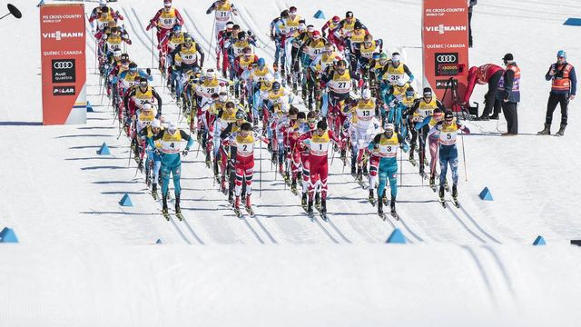 FIS world cup cross-country, mass men, Quebec (CAN)