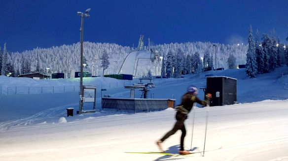 Preparations for FIS Nordic World Cups in Ruka in excellent weather conditions