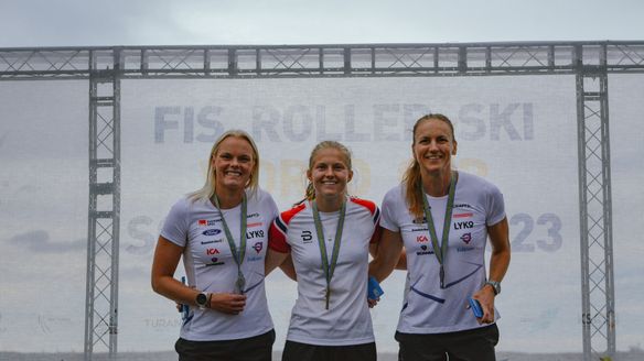 Arnesen and Becchis winners of the Super sprint competition in FIS Roller Ski World Cup 2023