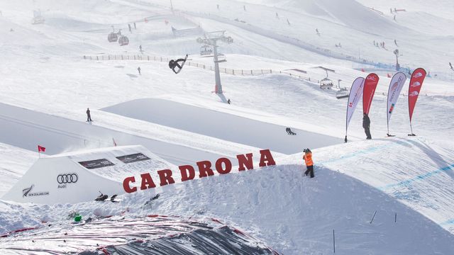 Cardrona's legendary big air venue in 2018 © WGNZ