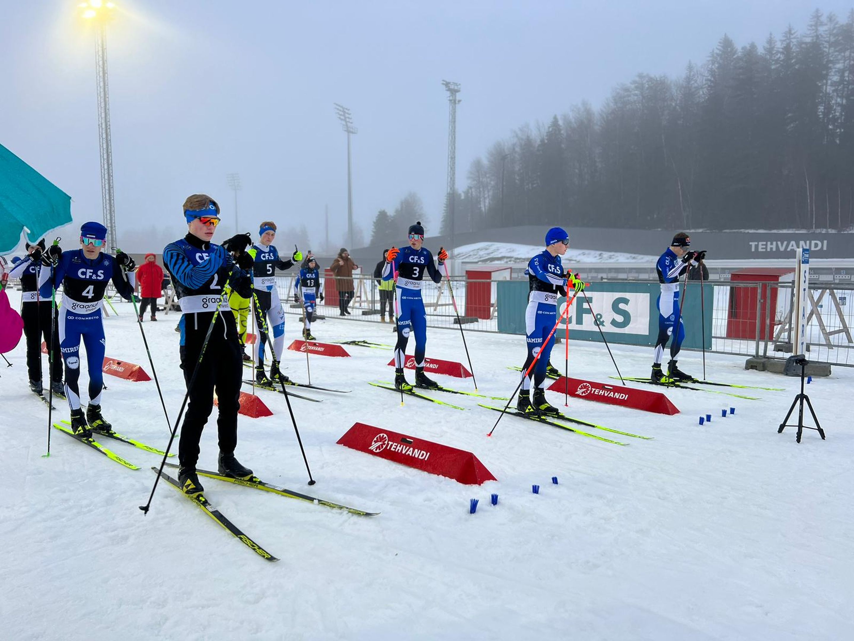 Cross-Country s tart of the Men's category (c) Estonian Ski Association