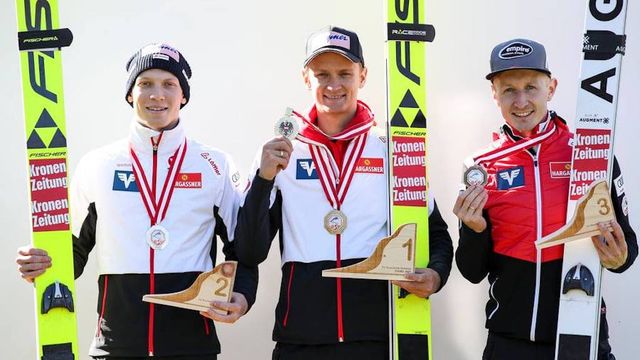 Jan Hoerl, Daniel Huber, Markus Schiffner - © Facebook / Ski Austria Nordisch
