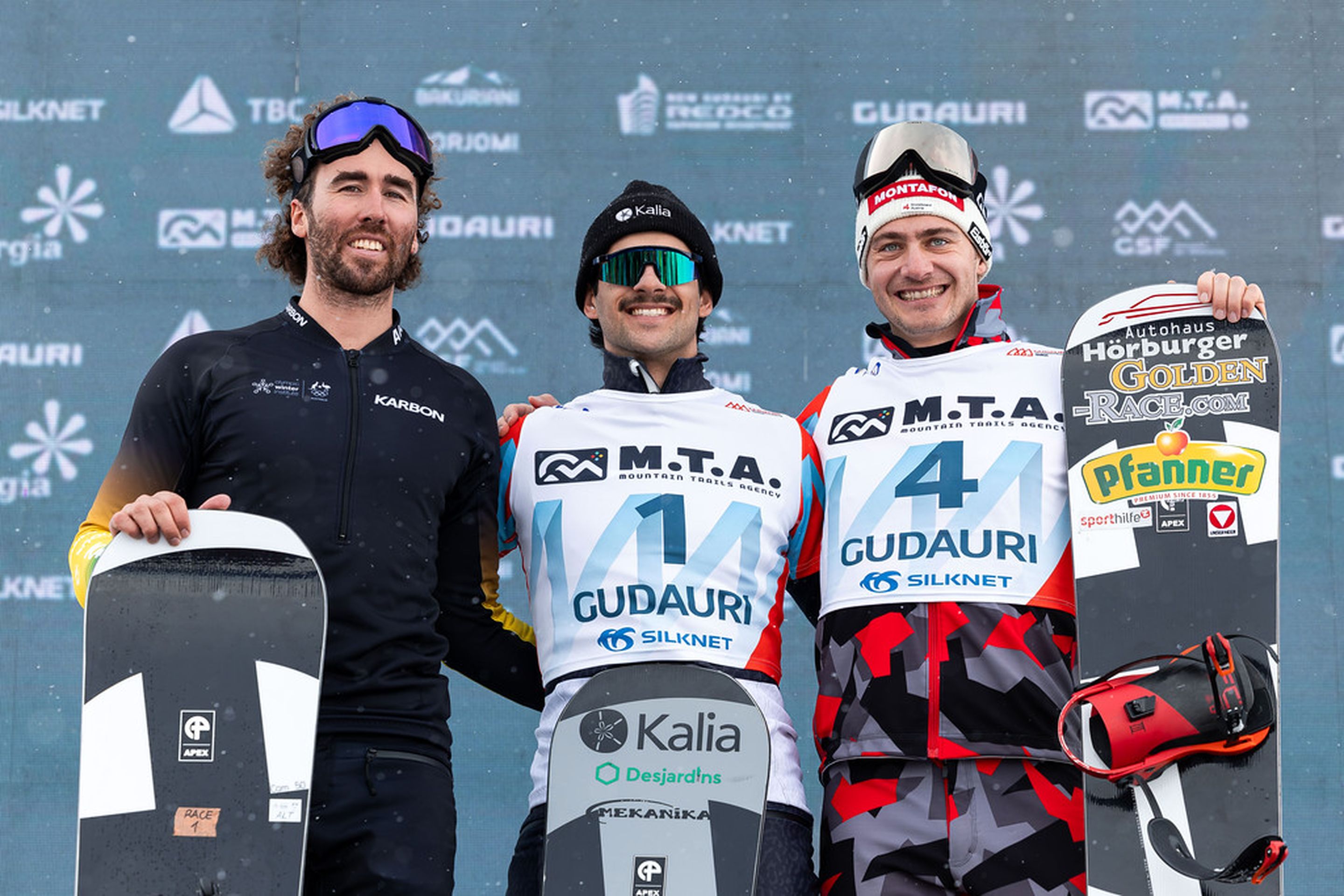 Grondin, Bolton and Haemmerle on the podium in Gudauri (GEO) in February