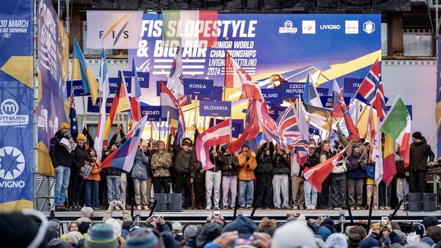 The Livigno 2024 Junior World Championships opening ceremony