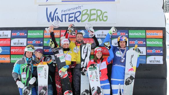 Ochner und Fischnaller repeat last year's win in Winterberg | Riegler and Prommegger snatch Parallel Team World Cup title
