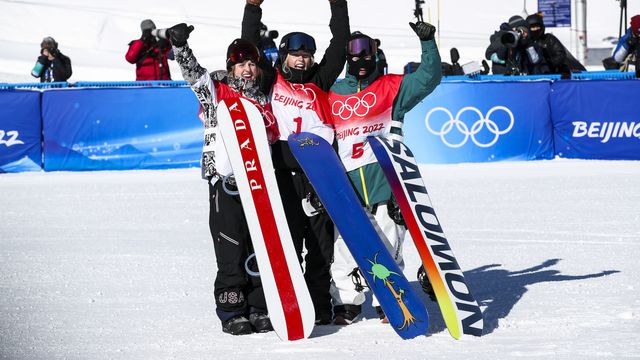 Julia Marino (USA), Zoi Sadowski-Synnott (NZL) and Tess Coady (AUS) © GEPA Pictures/Patrick Steiner