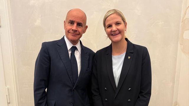 Johan Eliasch, FIS President, and Kirsty Coventry, IOC President-Elect