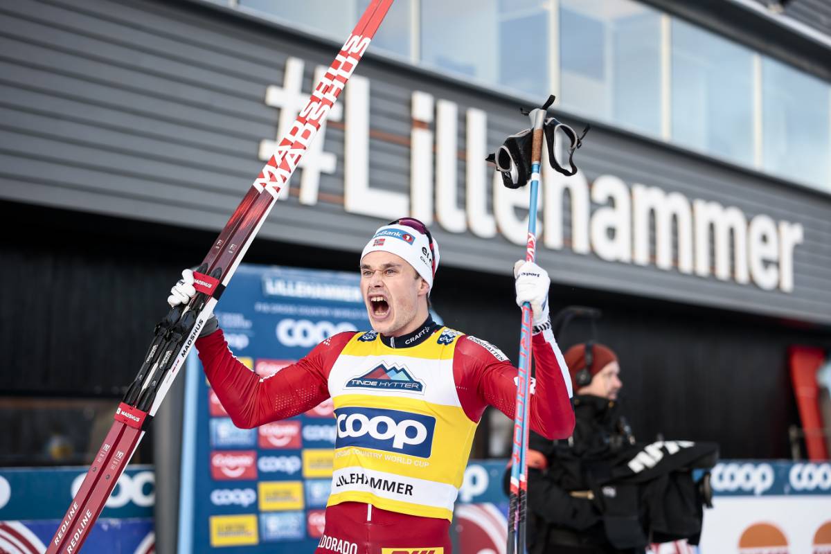 All-rounder Amundsen (NOR) lays down marker with skiathlon win in Lillehammer