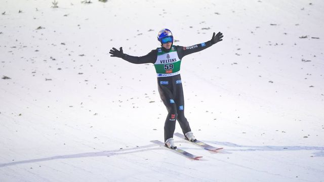 Vinzenz Geiger pulled off a 'perfect' jump @NordicFocus
