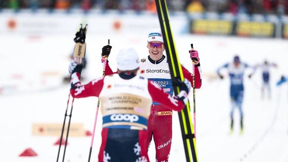 Klaebo ‘living a dream’ with fourth gold in Trondheim as cross-country immortality beckons