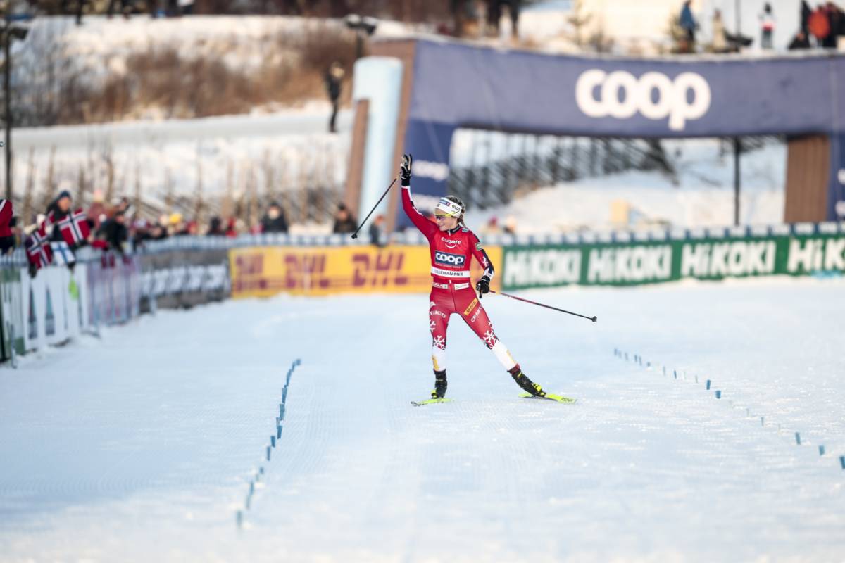 Johaug (NOR) slays skiathlon in Lillehammer as comeback gains pace