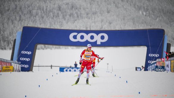 Klaebo claims back-to-back Engadin wins as Norway dominate Mass Start