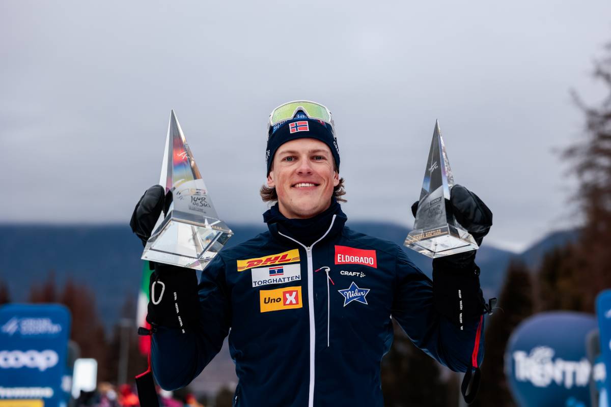 Klaebo cruises to record-equalling fourth Tour de Ski triumph