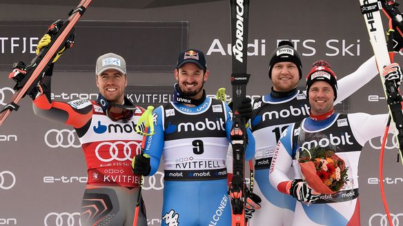 A four-man podium in Kvitfjell and the end of an era