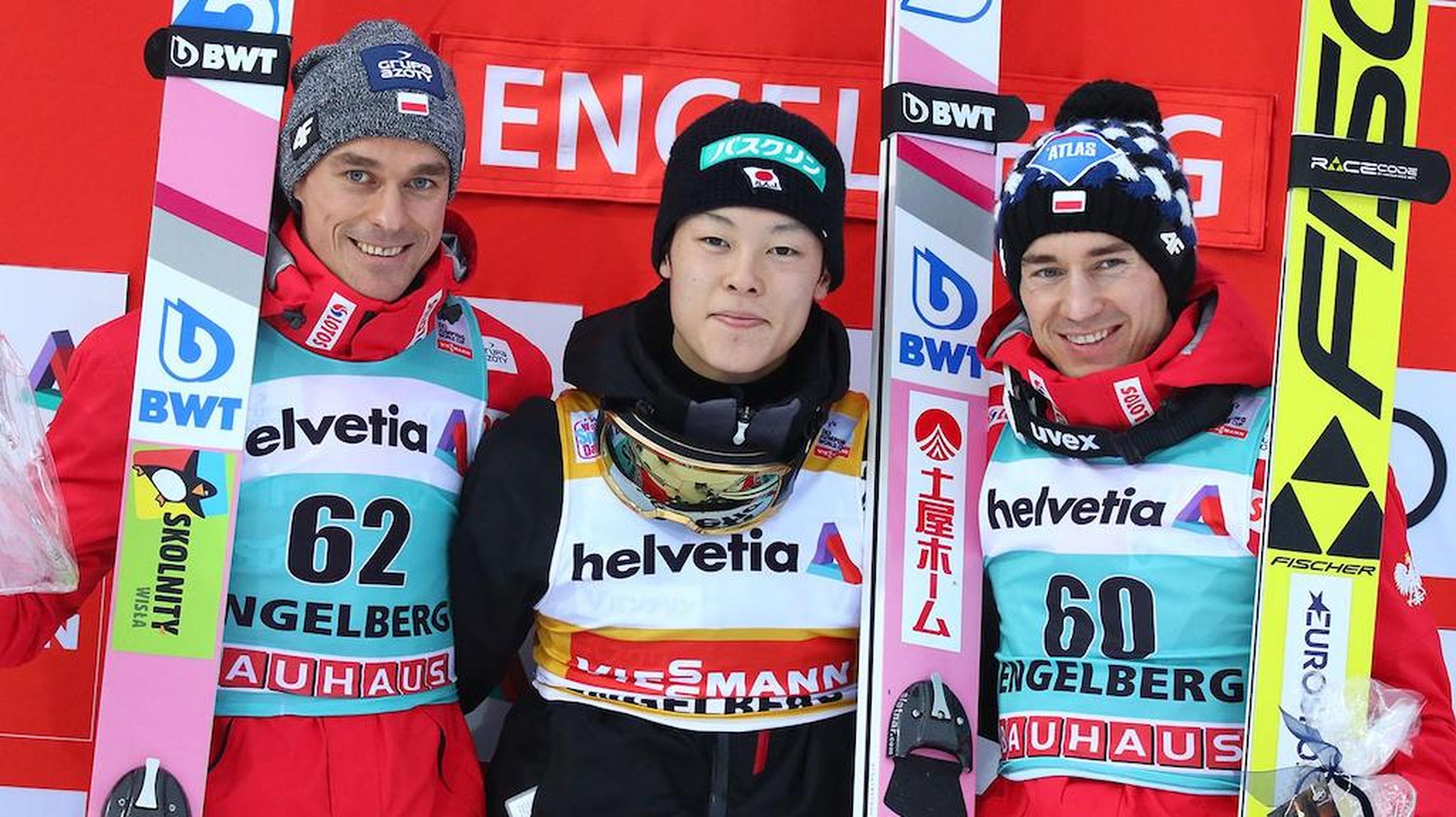 Piotr Zyla, Ryoyu Kobayashi, Kamil Stoch