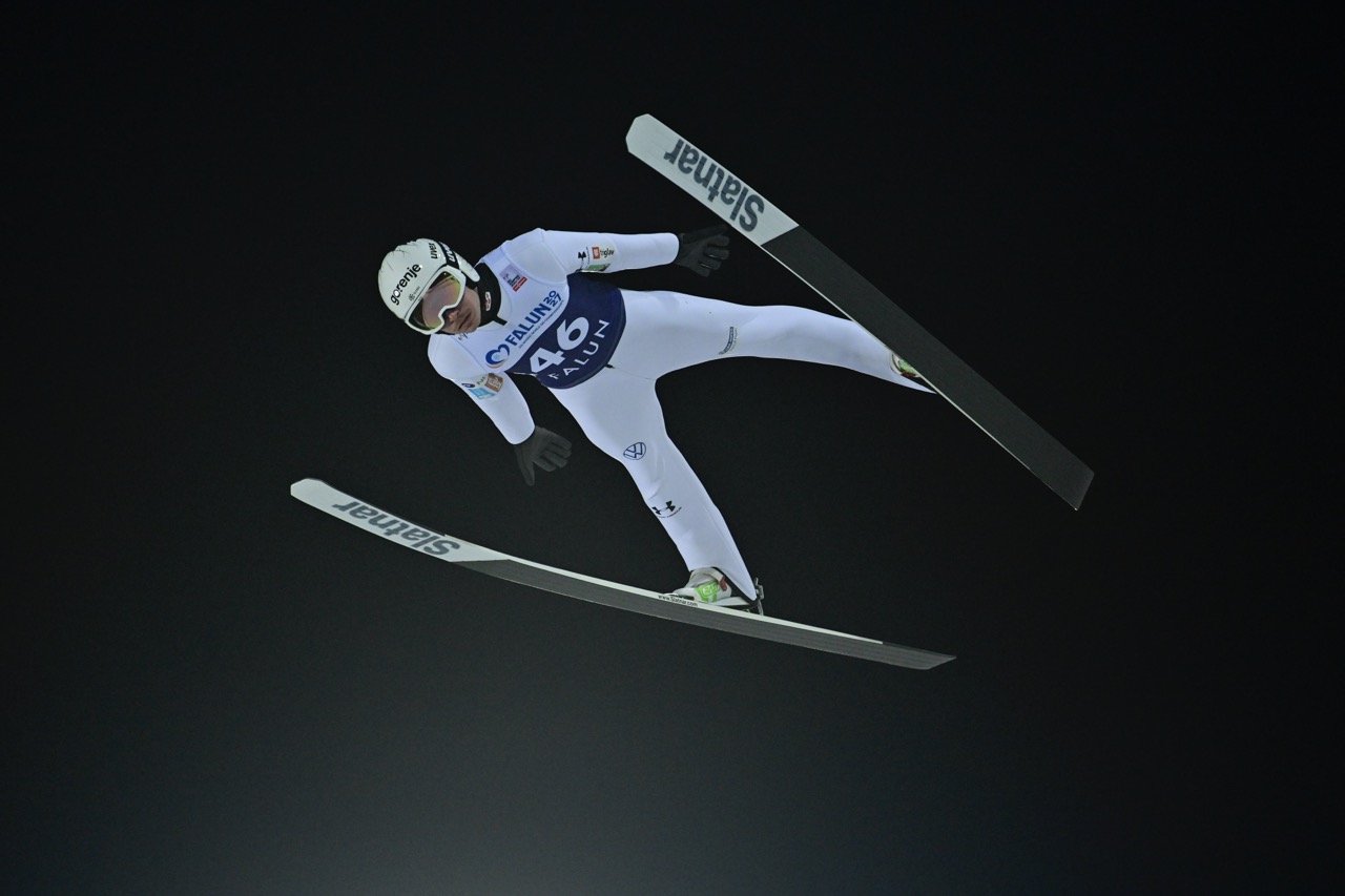 Champion Anze Lanisek ‘shocked’ after securing World Cup yellow jersey