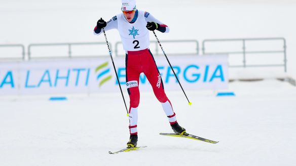 Andreas Skoglund celebrates first Continental Cup victory in Lahti