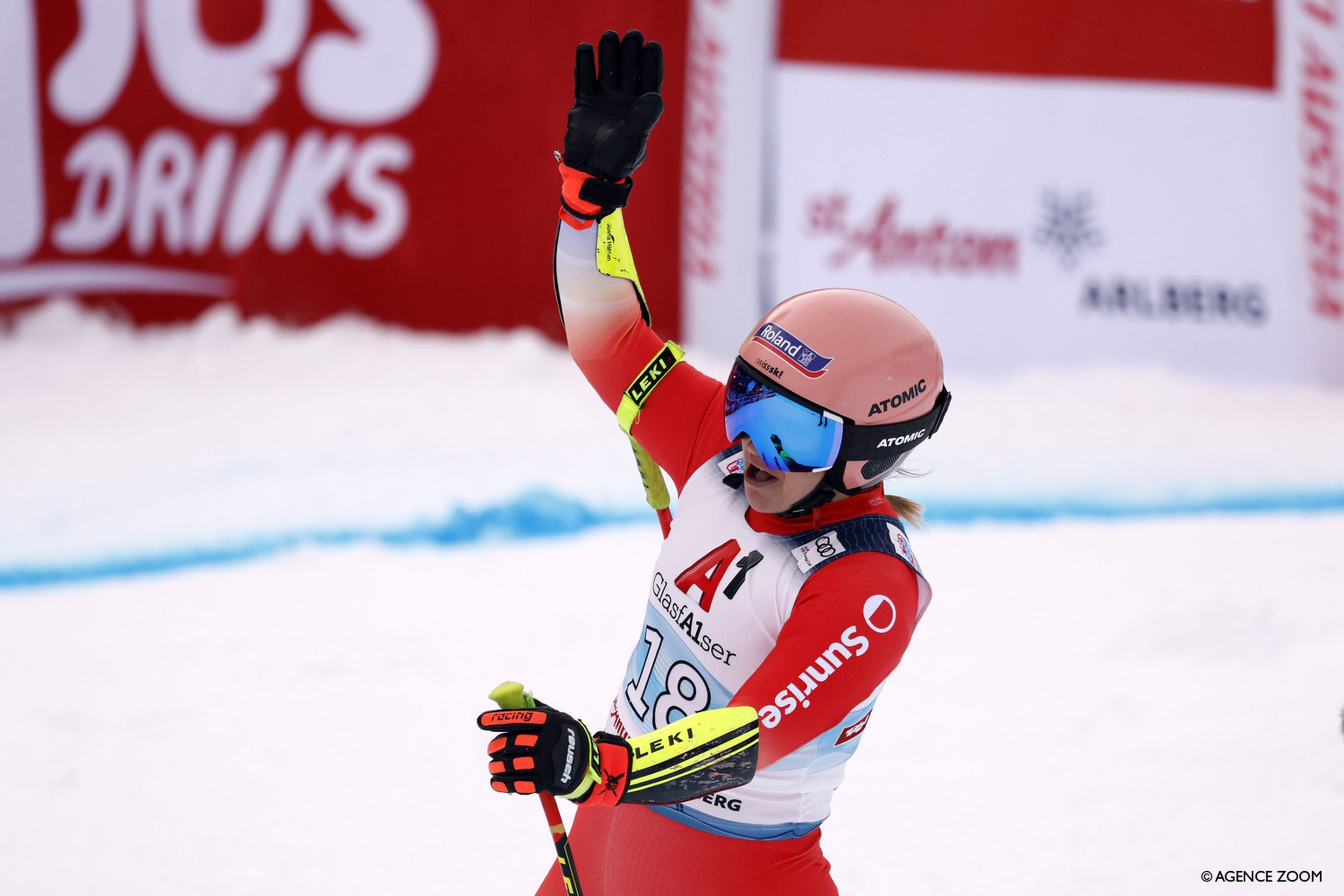 Switzerland's Joana Haehlen claimed a surprise second place in St. Anton (Agence Zoom)