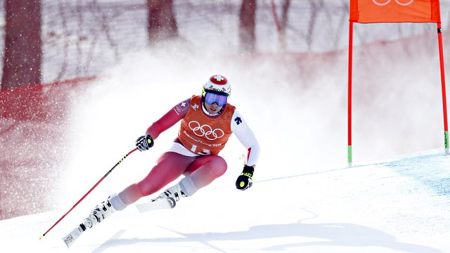 PYEONGCHANG-GUN, SOUTH KOREA - FEBRUARY 09: Beat Feuz of Switzerland in action during the Alpine Skiing Men's Downhill Training at Jeongseon Alpine Centre on February 09, 2018 in Pyeongchang-gun, South Korea. (Photo by Alexis Boichard/Agence Zoom)
