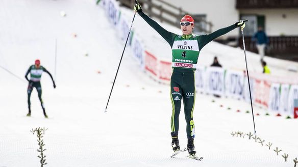 Vinzenz Geiger clinches maiden World Cup victory in Fiemme