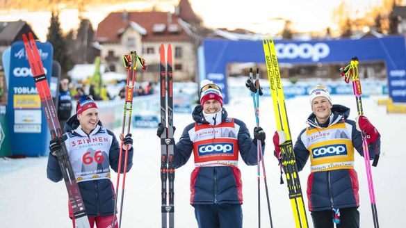 Distance world No.1 Golberg shows golden shape in Norwegian clean sweep