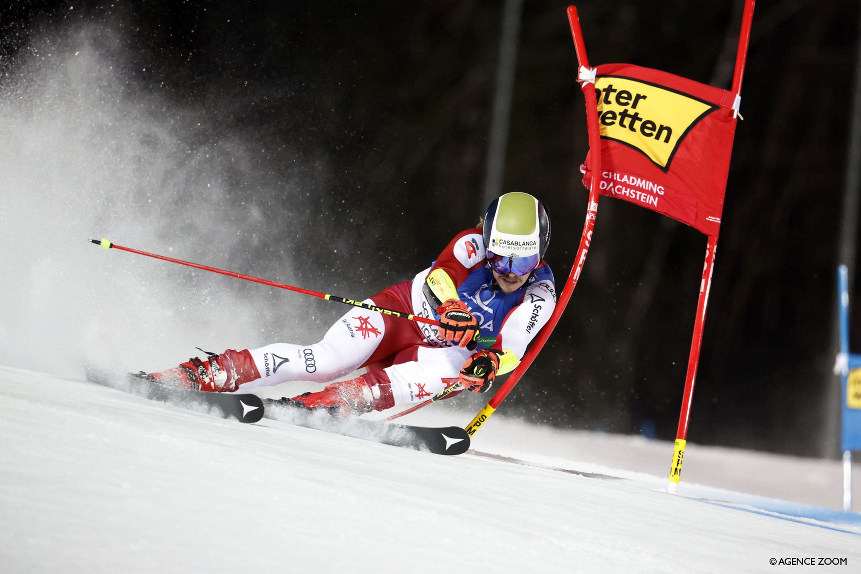 Feller attacks the course en route to an equal career-best result in giant slalom (Agence Zoom)