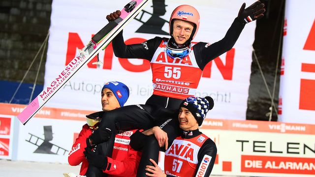 Maciej Kot, Dawid Kubacki, Kamil Stoch