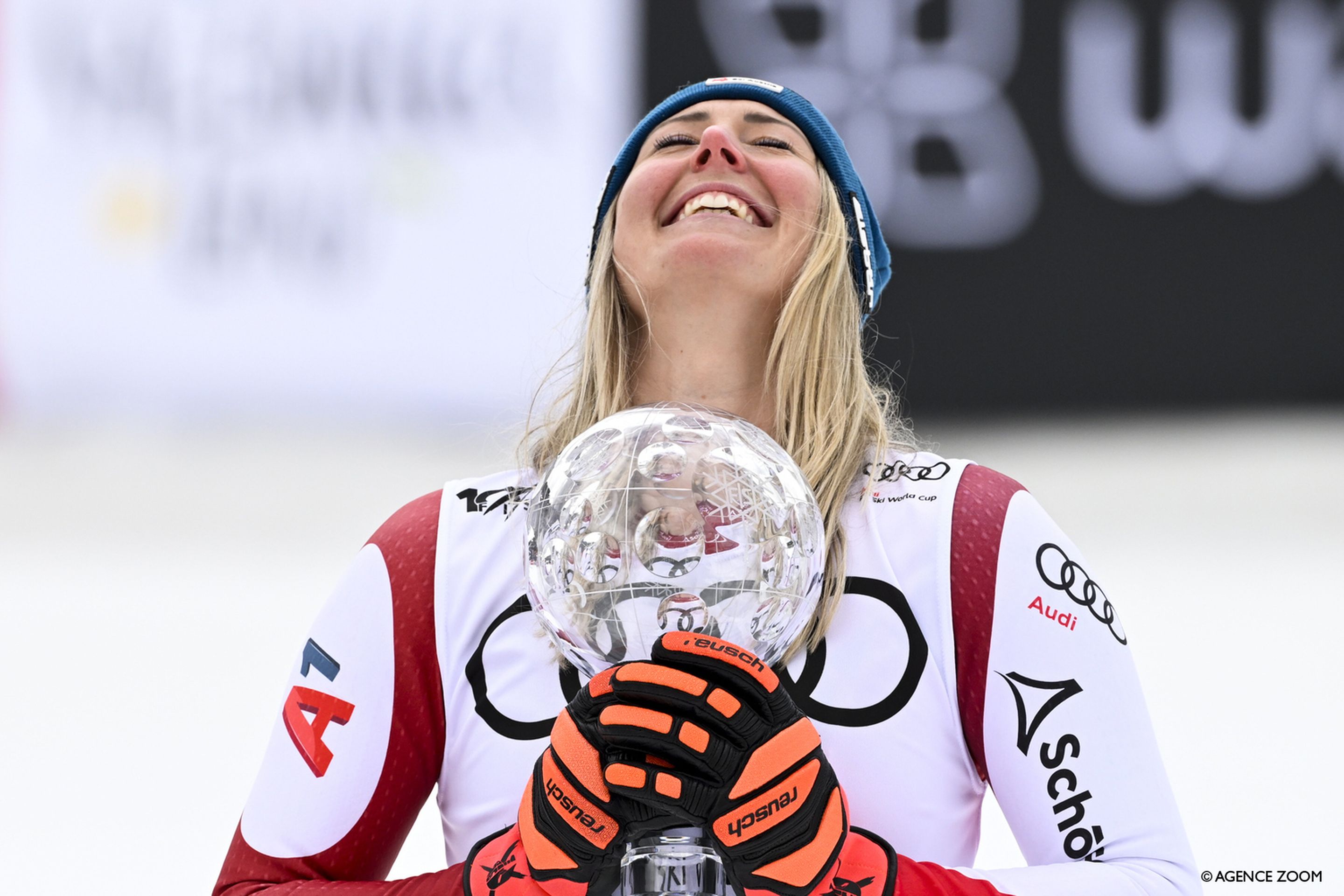 Conny Hütter won the Downhill World Cup title in Saalbach