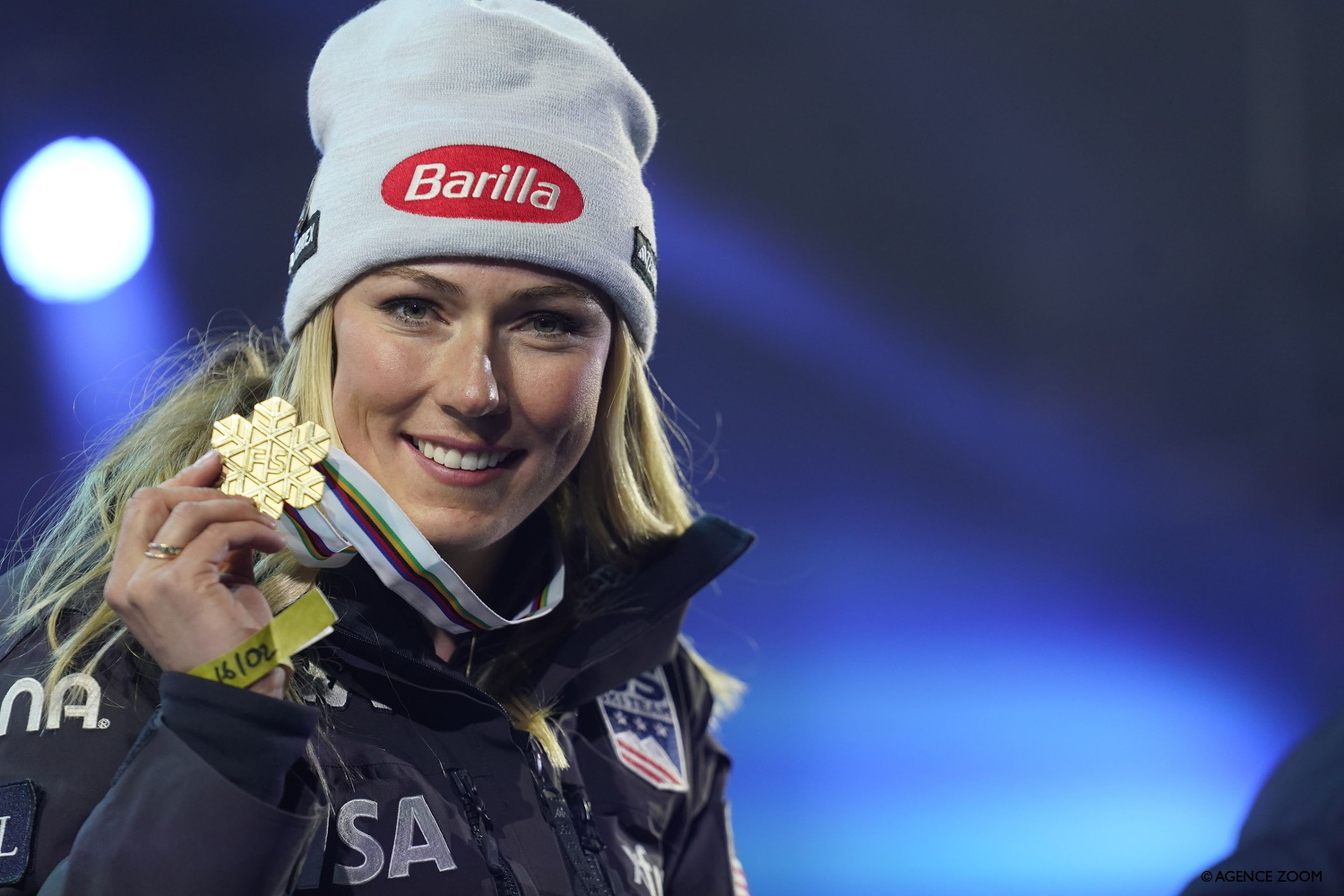 Mikaela Shiffrin won the GS in 2023, her 7th World Championship gold @AgenceZoom