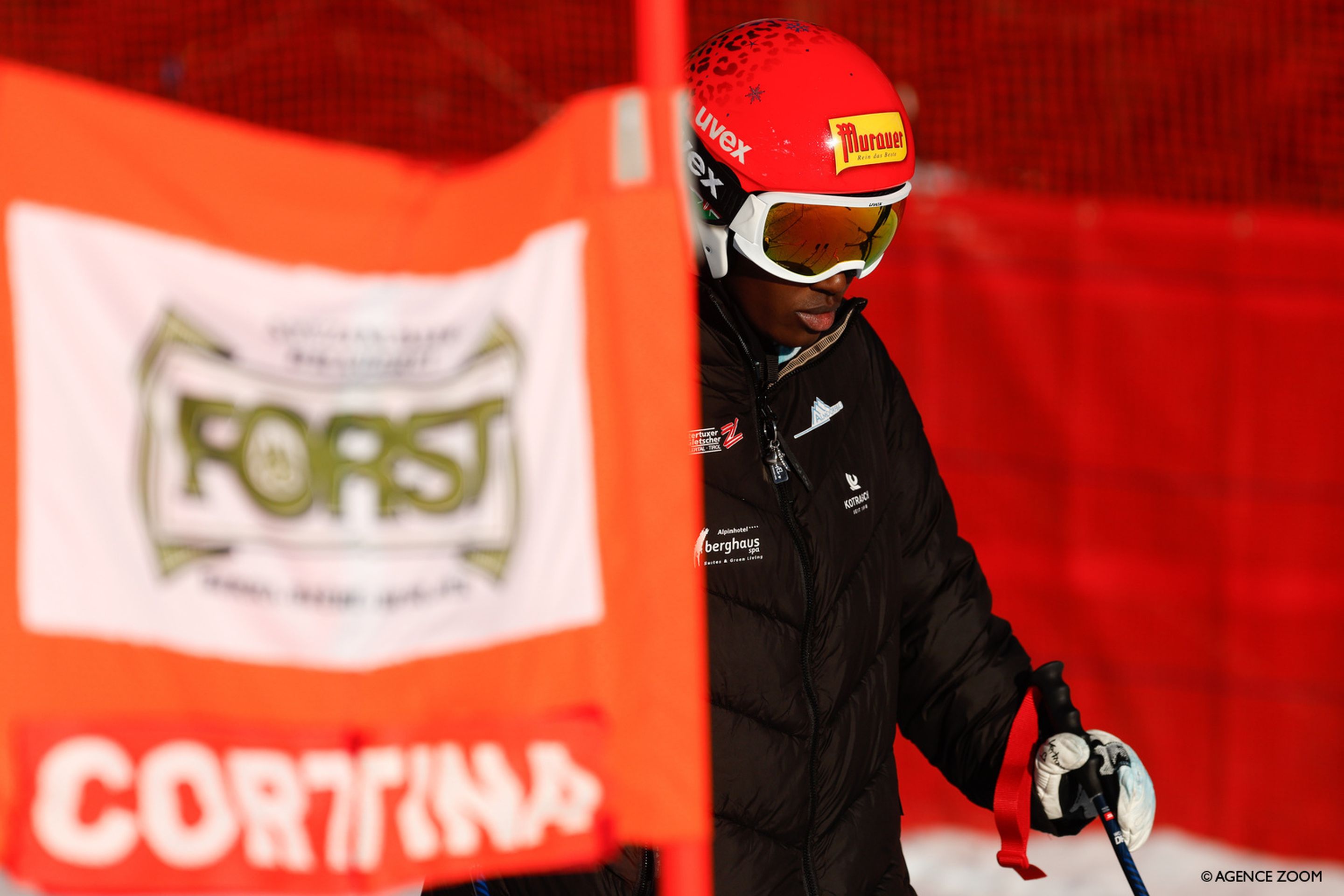 Kenya's Sabrina Simader at Cortina D'Ampezzo in 2025