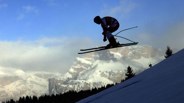 European Cup men's overall leader Manuel Traninger (AUT) in Val Gardena