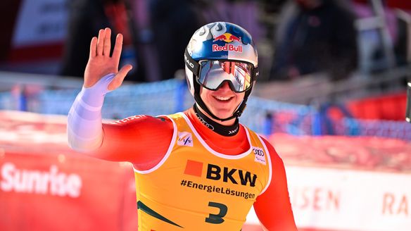 'So many emotions': von Allmen wins Wengen Super G for first World Cup victory