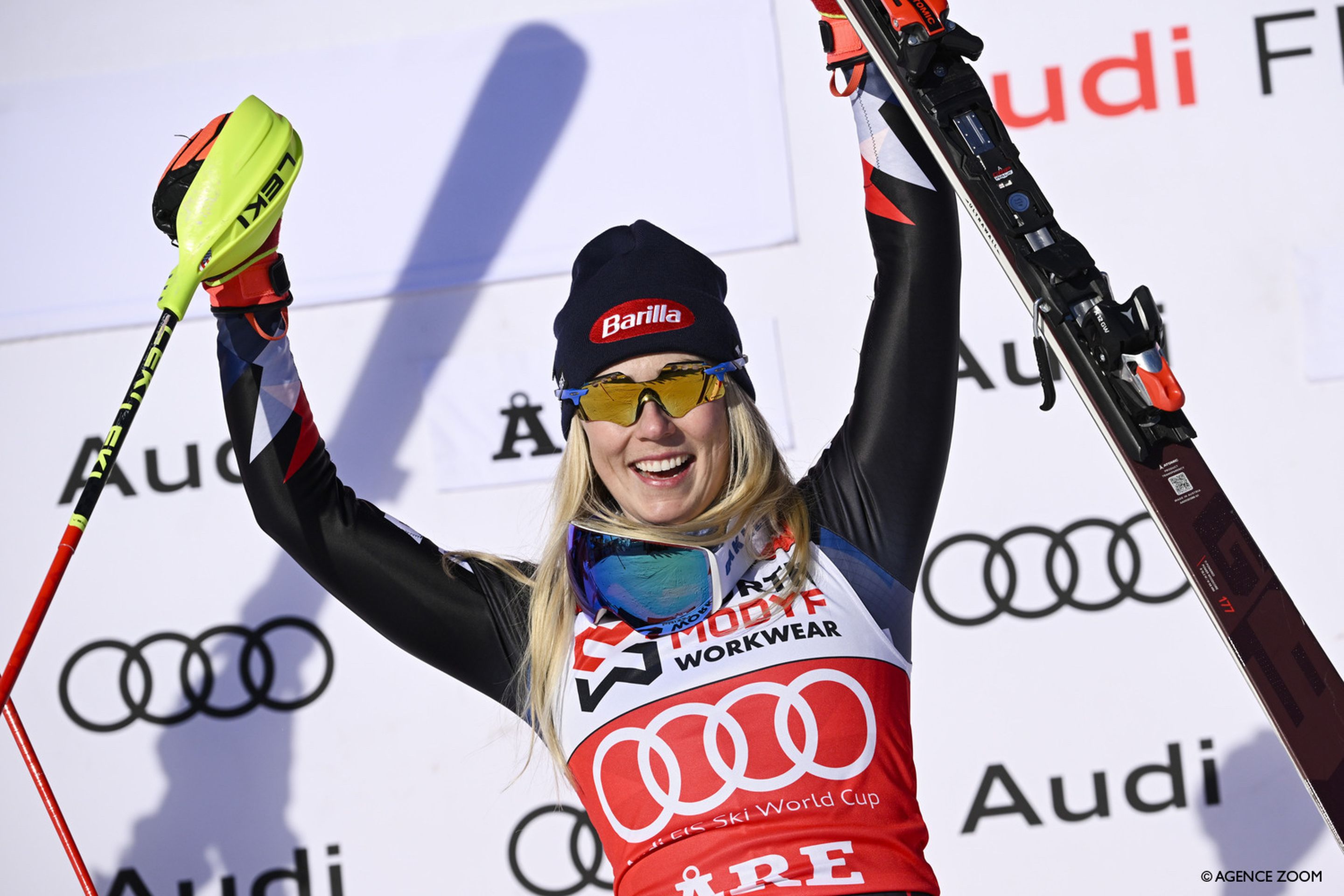 Shiffrin celebrates her 96th career World Cup win