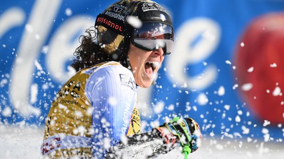 ‘It’s just incredible’: Brignone wins ninth race of season to set up thrilling GS Globe finale