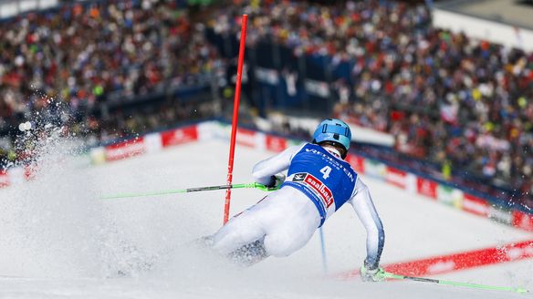 Haugan wins first World Cup race as Feller celebrates slalom globe