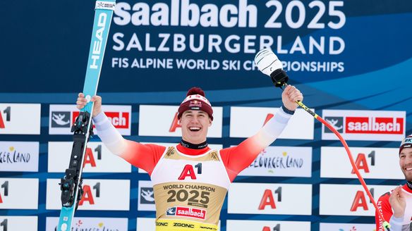 ‘Crazy’ von Allmen adds golden glow to remarkable story with Downhill World Championship triumph