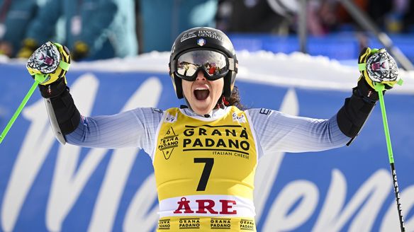 'I didn't think it was possible': Brignone wins Are giant slalom to keep title hopes alive