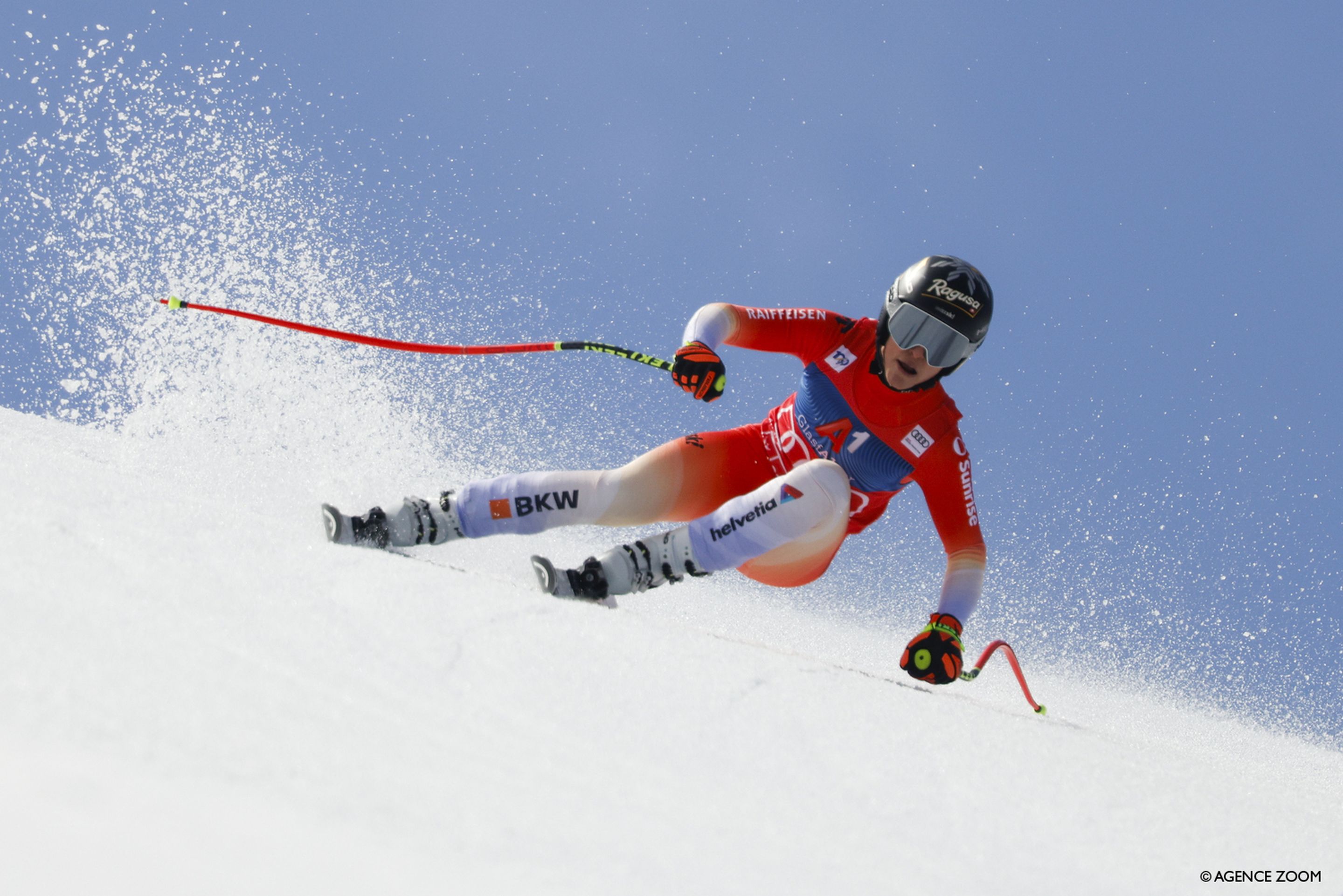 Lara Gut-Behrami skis super-G at the Saalbach Finals