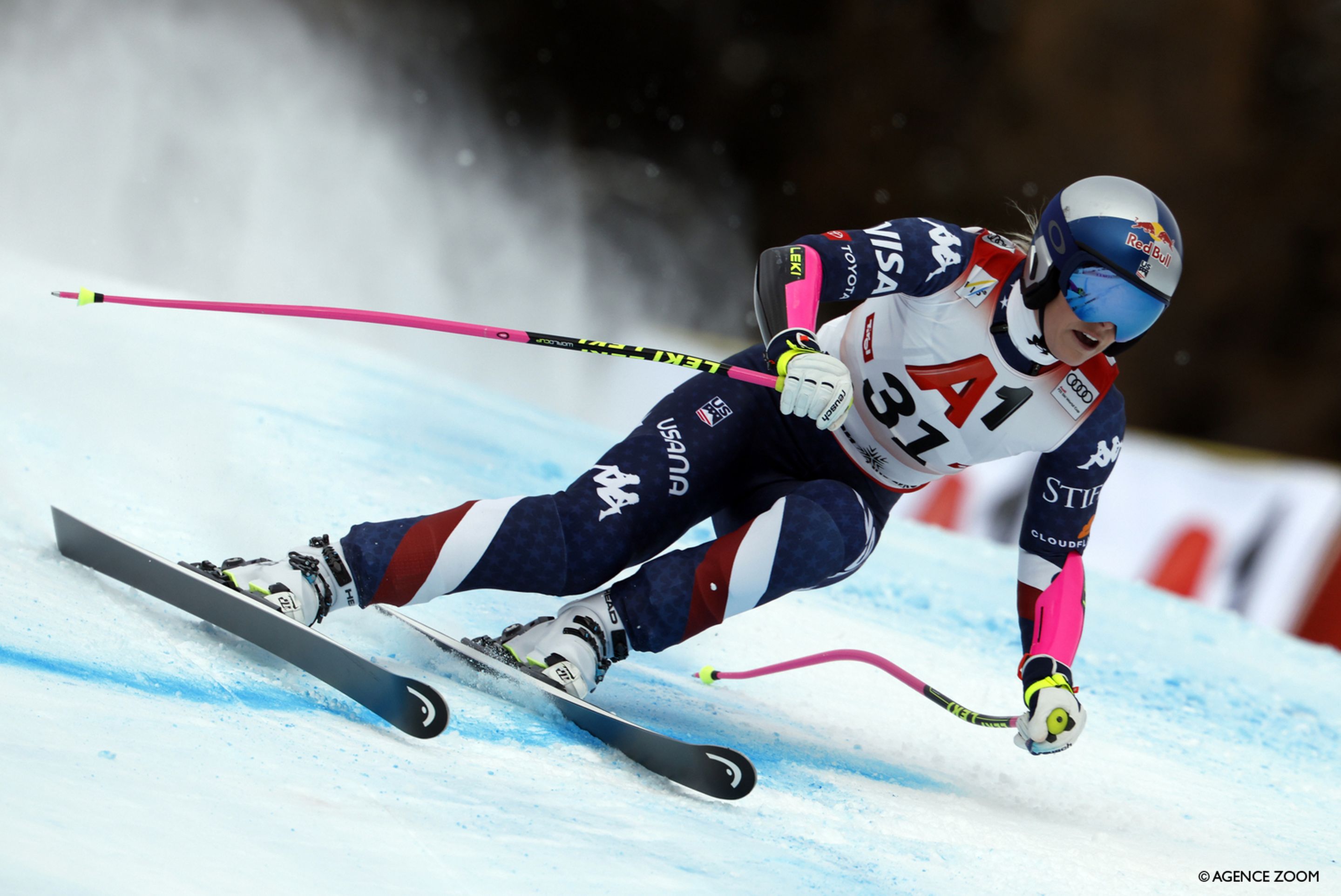 Lindsey Vonn just missed the Super G World Cup podium in St. Anton