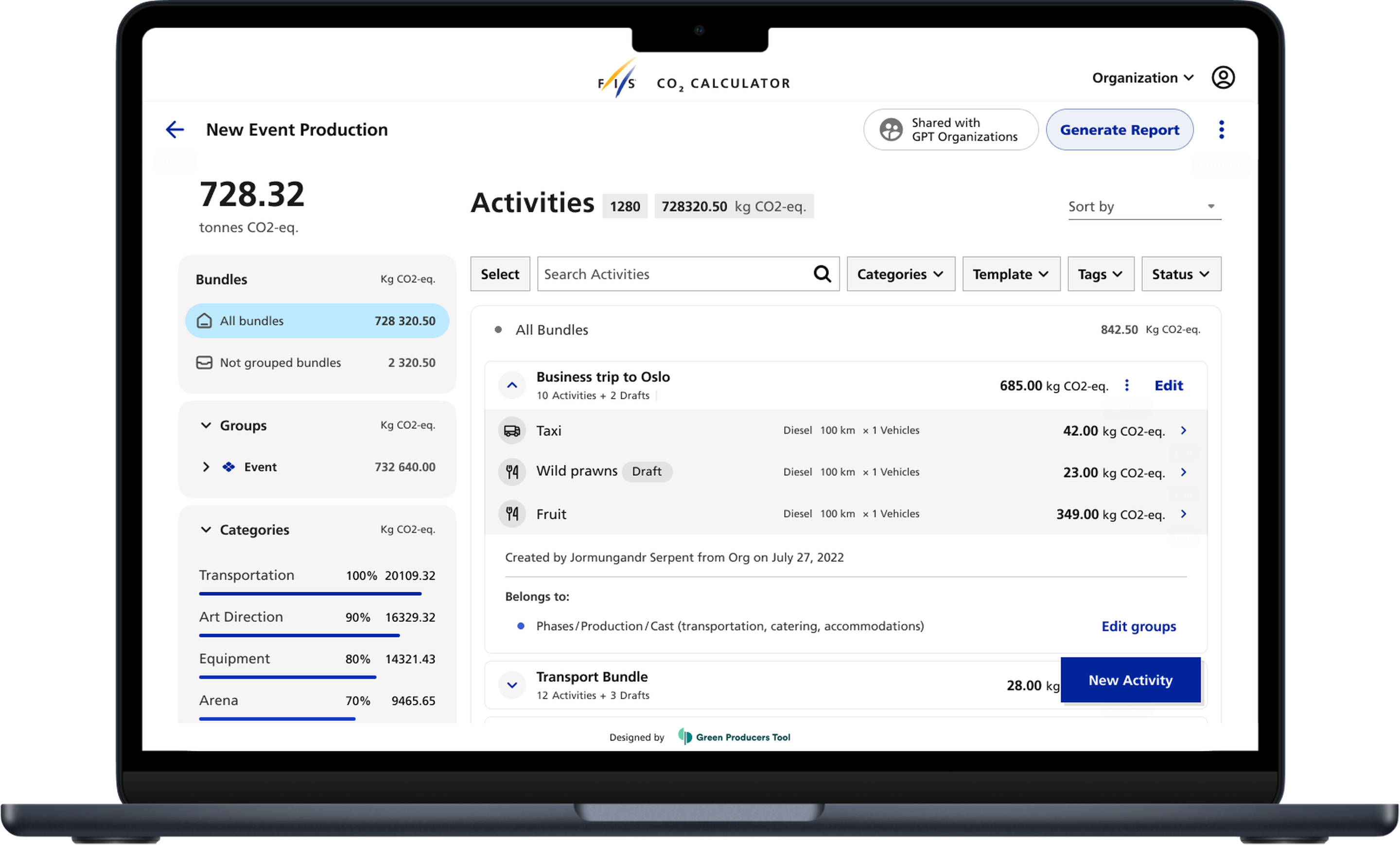 FIS CO2 Calculator