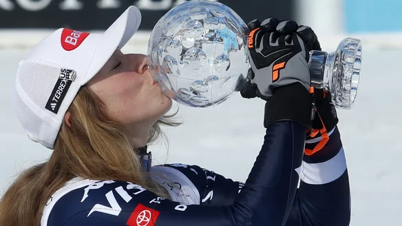 Shiffrin on verge of record-equalling Overall title after ninth Slalom win