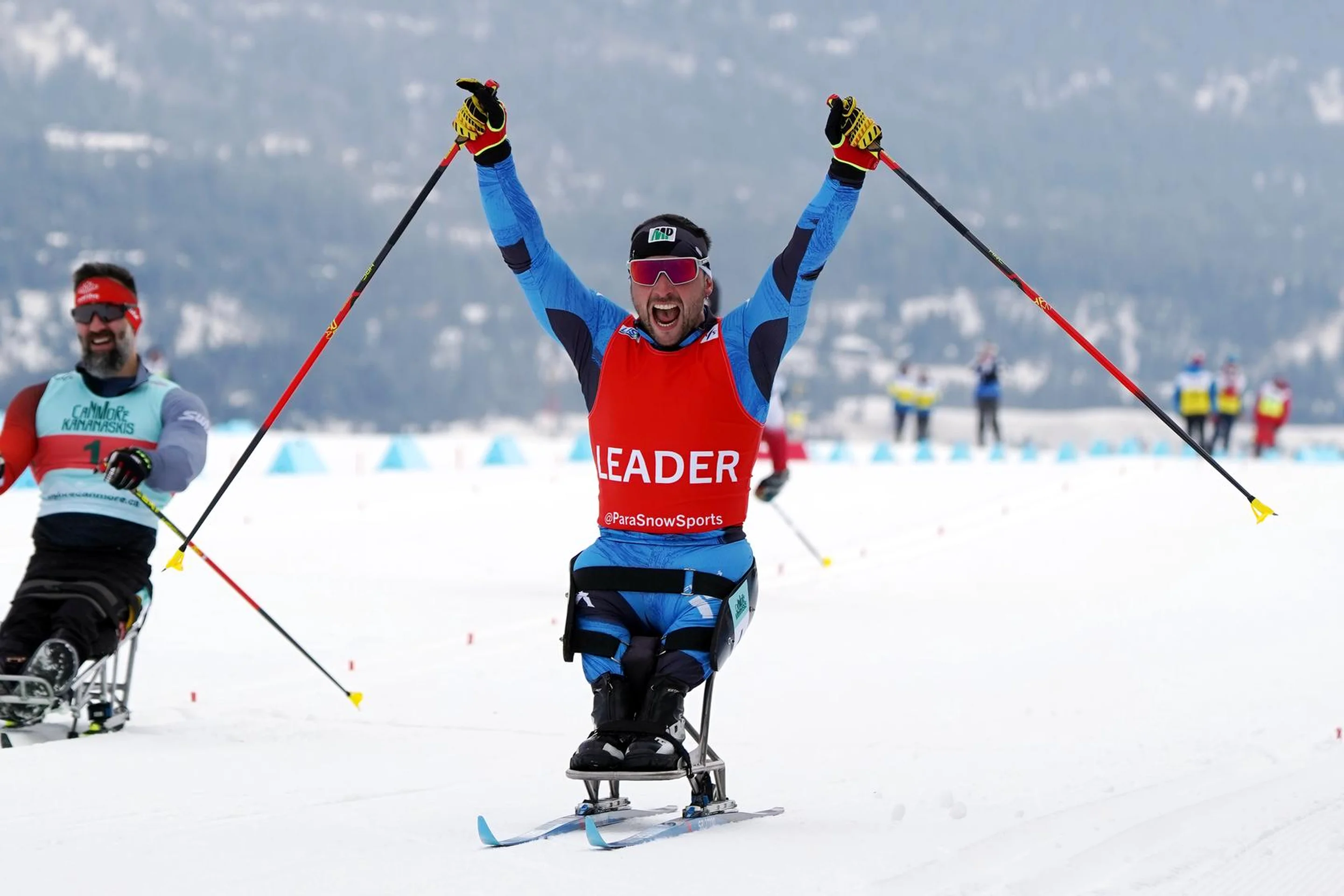 Giuseppe Romele (ITA) at the Canmore Para Cross-Country World Cup stop. Photo credit: FIS / Action Press / Jordan Stephen
