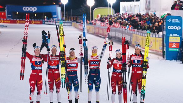 Convincing Team Sprint win in Davos for Sweden's world champions