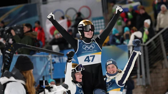 Stroem soars to Olympic Normal Hill gold as Prevc takes silver in thriller