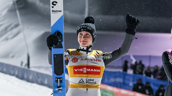 Prevc wins historic Lake Placid World Cup after weather delays